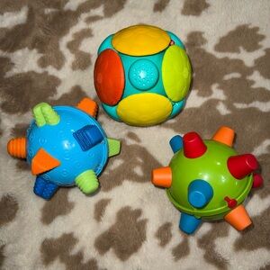 Baby Sensory Textured Ball Toy Sets- (3 pcs)